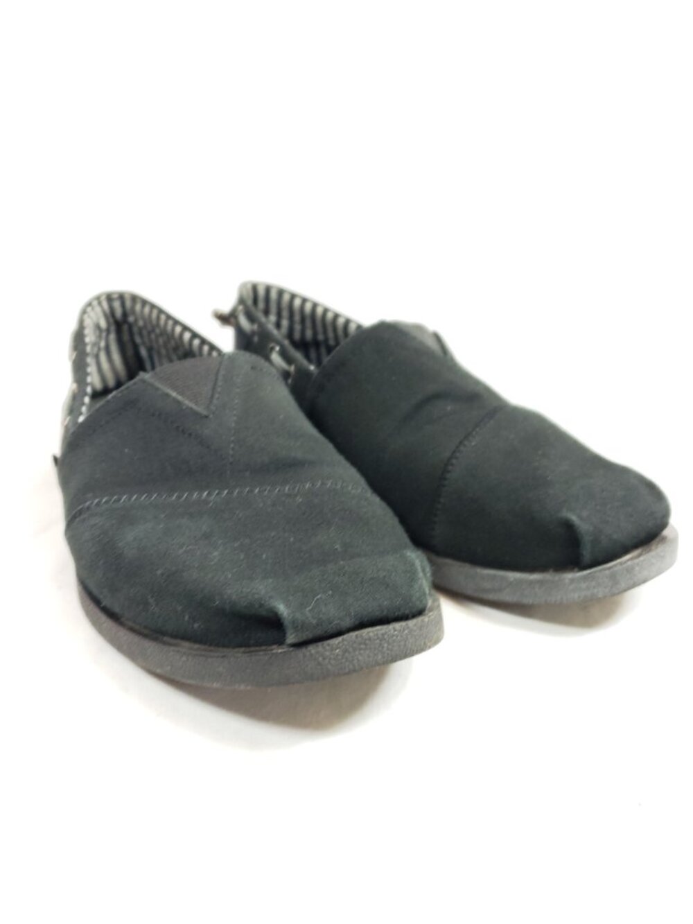Bobs Skechers Women's Size 10 Espadrilles Slip On Shoes Black Canvas - Picture 3 of 8